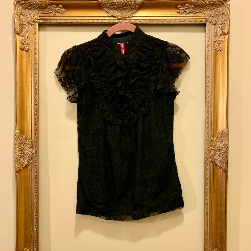black lace blouse